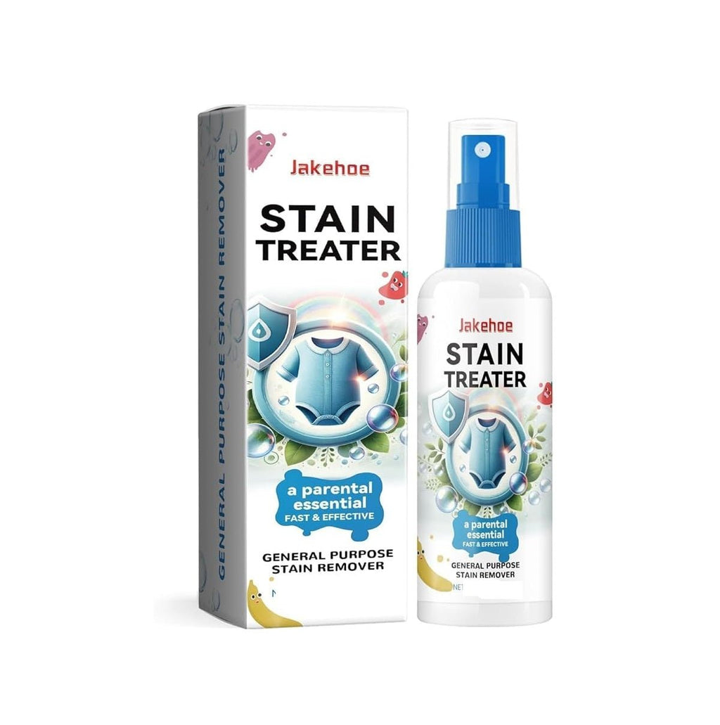 Jakehoe Stain Treater packaging and bottle on a white background