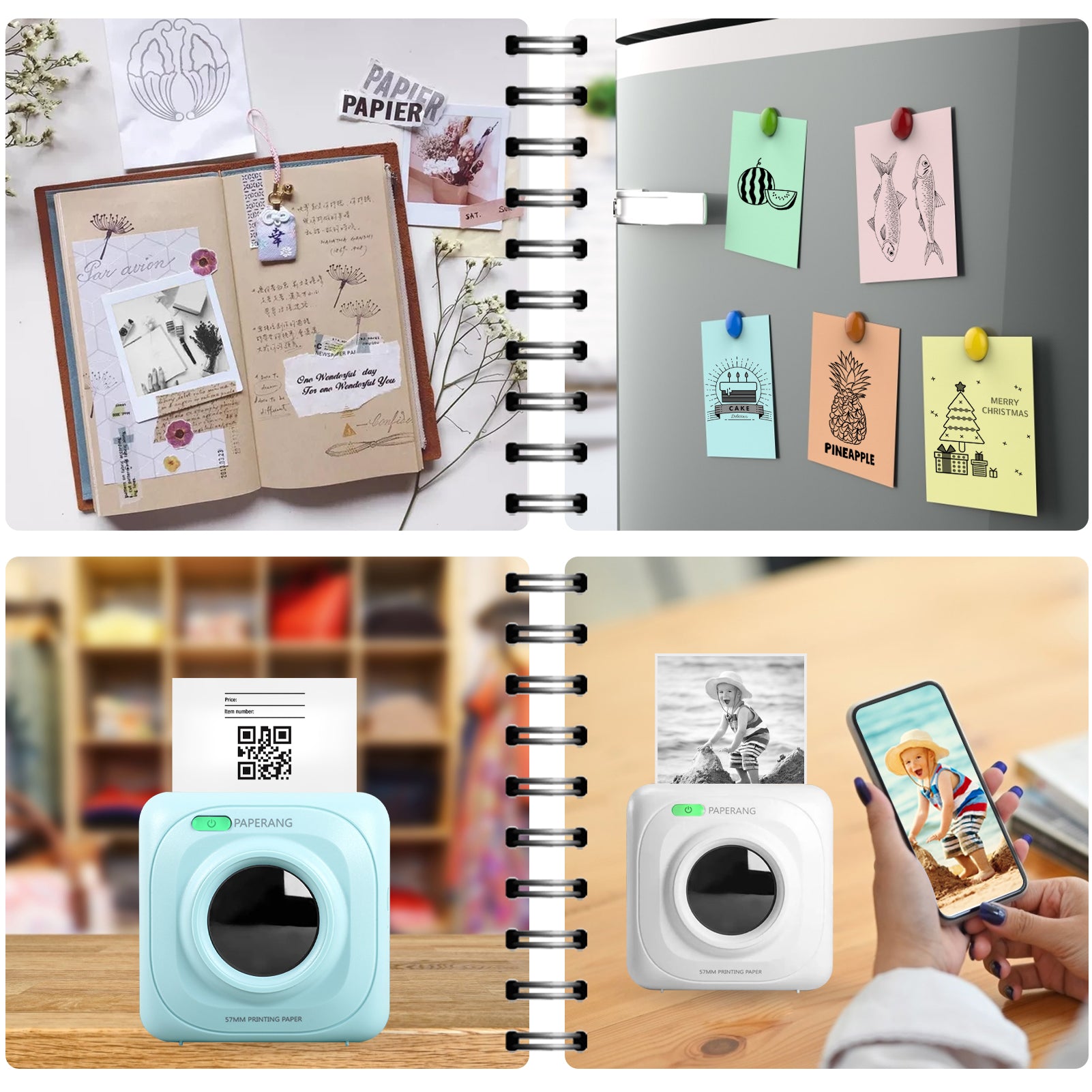 Pocket Portable Label Printer Home Bluetooth