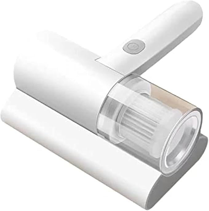 White handheld vacuum cleaner on a white background