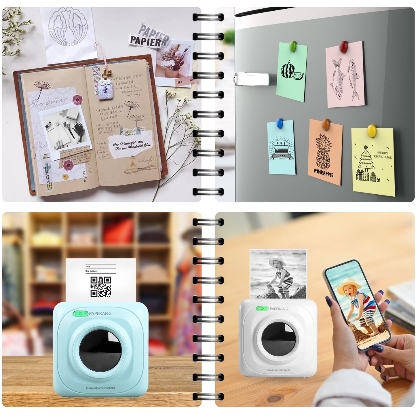 Pocket Portable Label Printer Home Bluetooth