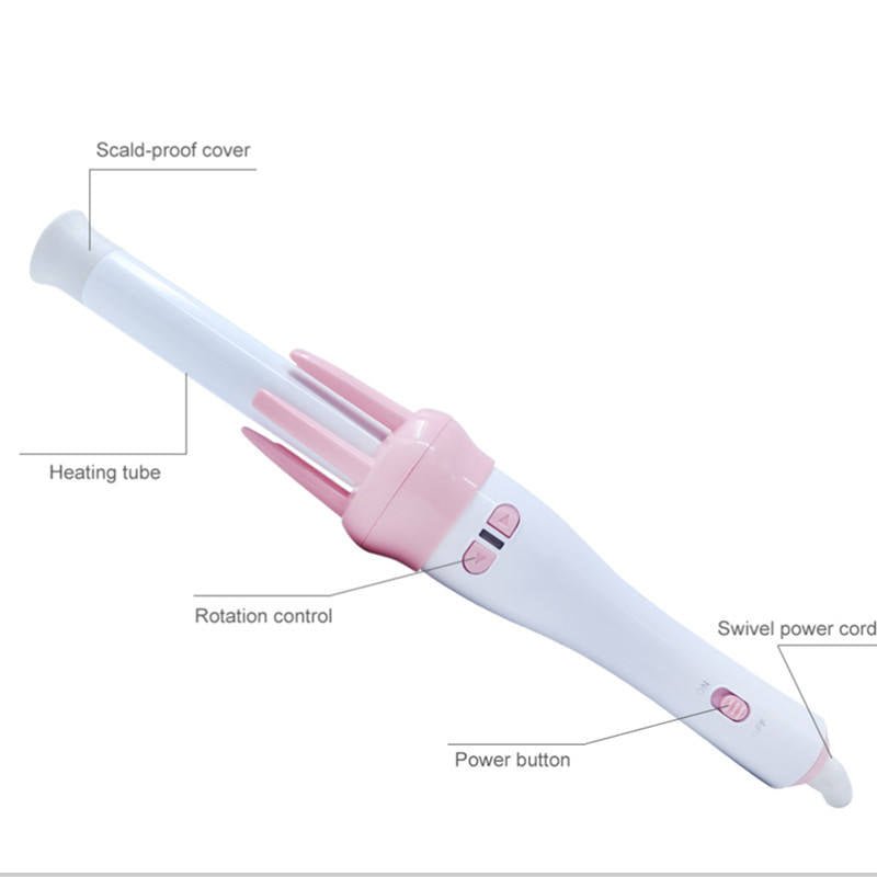 Hair straightener with labeled parts on a white background  hair beauty comb brush
