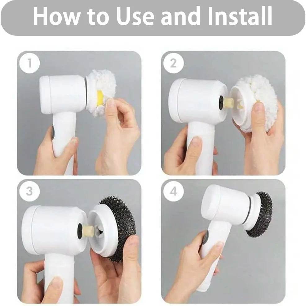 5-in-1 Electric Cleaning Brush | Smart Cleaning